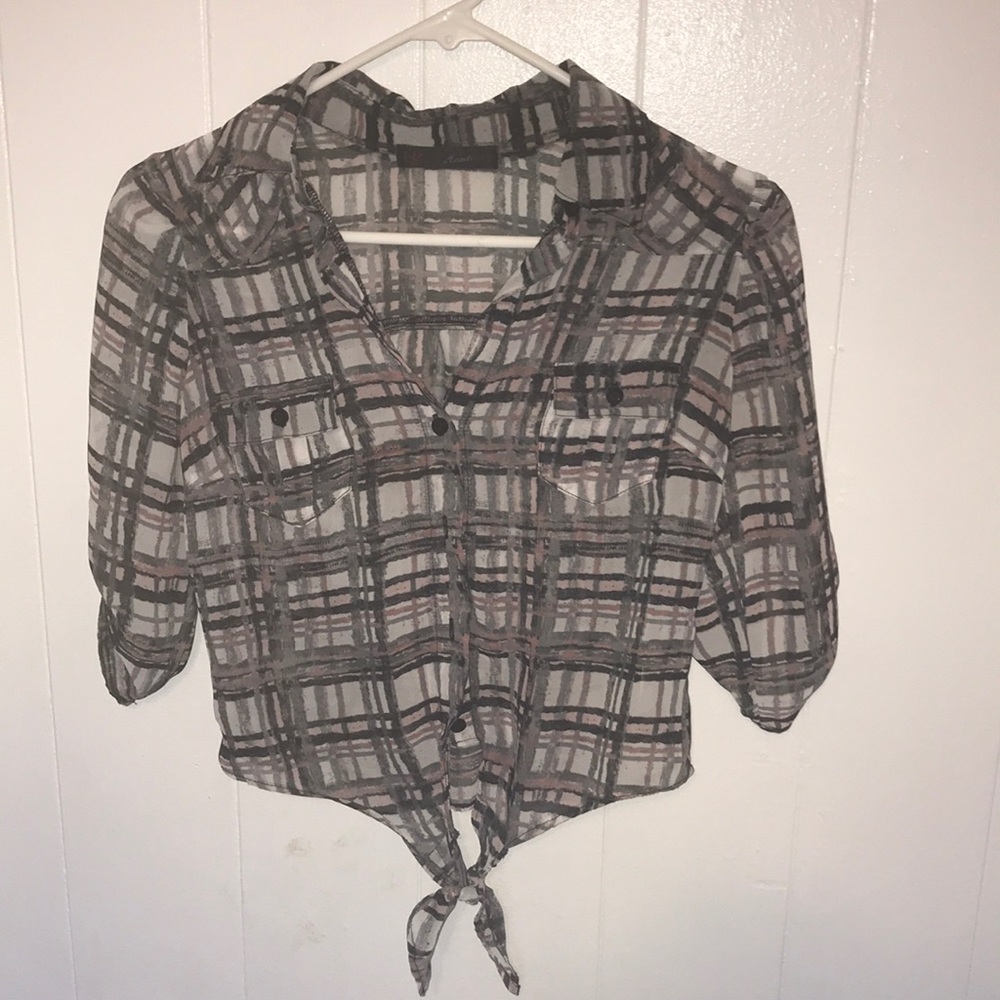 Plaid top